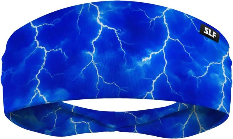 SLEEFS Sweat Bands Headbands Men & Women - Cooling Sports Mens Headband for Running, Football, Basketball, Cycling, Workout - Sweat Moisture Wicking Head Band Stretch Fit, Non-Slip Design - One Size - Image 1